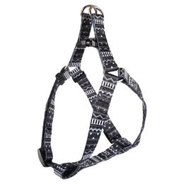 Flamingo Hunde-Geschirr Step & Go Sadie schwarz/weiß – Bild 1 von 2