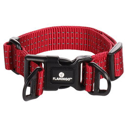 Flamingo Hunde-Halsband Zorba rot – Bild 1 von 2