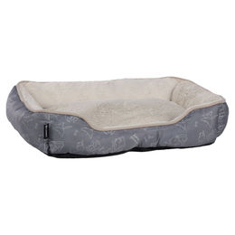 Produktbild von Flamingo Hundebett Lilly rechteckig grau, Maße: 50 x 40 x 12 cm