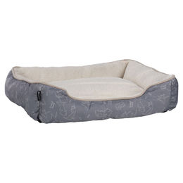 Produktbild von Flamingo Hundebett Lilly rechteckig grau, Maße: 60 x 50 x 14 cm