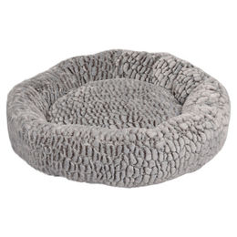 Produktbild von Flamingo Hundebett Snoozzy rund grau/schwarz