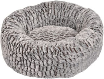 Flamingo Hundebett Snoozzy rund grau/schwarz – Bild 1 von 3