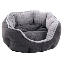 Flamingo Hundebett Zupo achteckig dunkelgrau – Bild 1 von 4