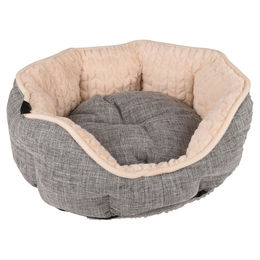 Flamingo Hundebett Zupo achteckig grau – Bild 1 von 3