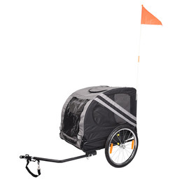 Produktbild von Flamingo Hundebuggy Doggy Liner Juliette grau/schwarz