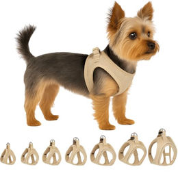 Flamingo Hundegeschirr Step&Go Bento Beige XS für kleine Hunde – Bild 1 von 8