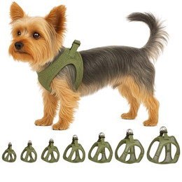 Produktbild von Flamingo Hundegeschirr Step&Go Bento XS für kleine Hunde khaki