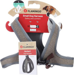 Produktbild von Flamingo Hundegeschirr Step&Go Herbert Hellbraun L