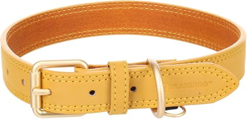 Flamingo Hundehalsband Virginia gelb L 43-53cm 25mm – Bild 1 von 7