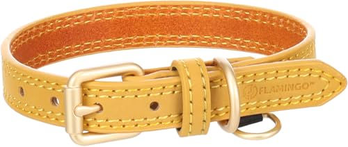 Flamingo Hundehalsband Virginia gelb XS/S 24-30cm 15mm – Bild 1 von 7