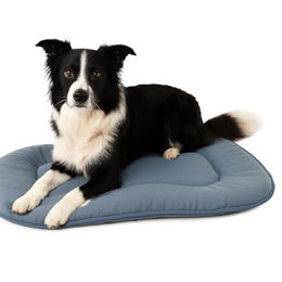 Flamingo Hundekissen Firenze dünn oval blau – Bild 1 von 5