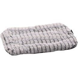 Produktbild von Flamingo Hundekissen Stella rechteckig flach grau/weiß