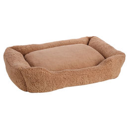 Produktbild von Flamingo Hundekorb Felpa rechteckig mokka, Maße: 100 x 80 x 25 cm