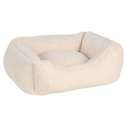 Produktbild von Flamingo Hundekorb Felpa rechteckig weiß, Maße: 50 x 40 x 18 cm