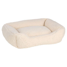 Produktbild von Flamingo Hundekorb Felpa rechteckig weiß, Maße: 65 x 50 x 20 cm