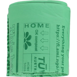 Produktbild von Flamingo Hundekotbeutel kompostierbar Cardun Grün - 4 x 25 Stk.