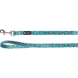Produktbild von Flamingo Hundeleine Samar grün mit Flamingo-Motiv - 120 cm