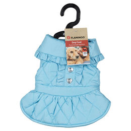 Produktbild von Flamingo Hundemantel Jewel hellblau, Rückenlänge: 25 cm