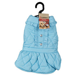 Produktbild von Flamingo Hundemantel Jewel hellblau, Rückenlänge: 30 cm