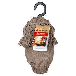 Produktbild von Flamingo Hundepullover Sady beige, Rückenlänge: 20 cm