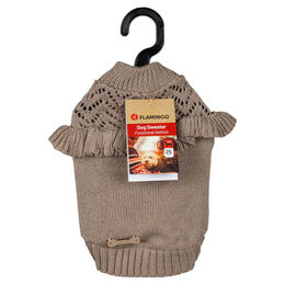 Produktbild von Flamingo Hundepullover Sady beige, Rückenlänge: 25 cm