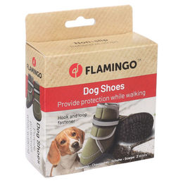 Produktbild von Flamingo Hundeschuhe Kajan grün - 2 Stück, Größe: S