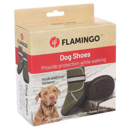 Produktbild von Flamingo Hundeschuhe Kajan grün - 2 Stück, Größe: XL
