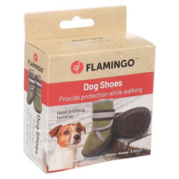 Produktbild von Flamingo Hundeschuhe Kajan grün - 2 Stück, Größe: XS