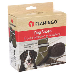 Produktbild von Flamingo Hundeschuhe Kajan grün - 2 Stück, Größe: XXXL