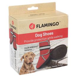 Produktbild von Flamingo Hundeschuhe Kajan rot - 2 Stück, Größe: XL
