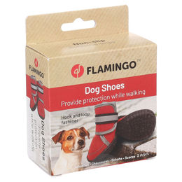 Produktbild von Flamingo Hundeschuhe Kajan rot - 2 Stück, Größe: XS