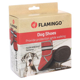 Produktbild von Flamingo Hundeschuhe Kajan rot - 2 Stück, Größe: XXL