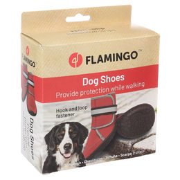 Produktbild von Flamingo Hundeschuhe Kajan rot - 2 Stück, Größe: XXXL