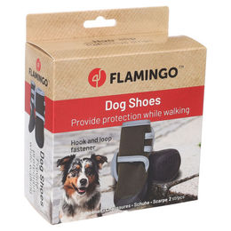 Produktbild von Flamingo Hundeschuhe Laky grün - 2 Stück, Größe: XL