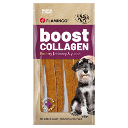 Produktbild von Flamingo Hundesnack Boost Wurst mit Huhn und Kollagen - 6 x 100 g