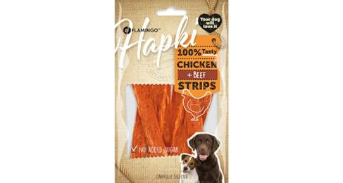 Produktbild von Flamingo Hundesnack Chick'n Huhn & Rind - 85 g