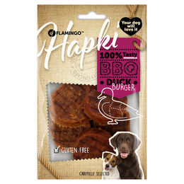 Produktbild von Flamingo Hundesnack Hapki Bbq Burger mit Ente, Inhalt: 85 g