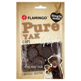 Produktbild von Flamingo Hundesnack Hapki Chips mit Yak, Inhalt: 85 g