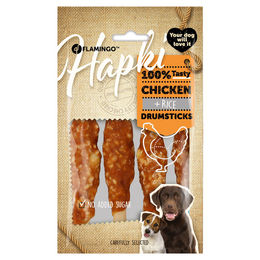 Produktbild von Flamingo Hundesnack Hapki Hühnerschenkel mit Huhn & Reis, Inhalt: 85 g