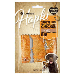 Produktbild von Flamingo Hundesnack Hapki Rippe mit Huhn, Inhalt: 100 g