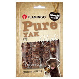 Produktbild von Flamingo Hundesnack Hapki Rippe mit Yak, Inhalt: 100 g
