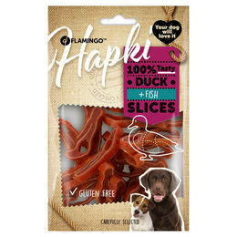 Produktbild von Flamingo Hundesnack Hapki Roulade mit Ente und Fisch, Inhalt: 85 g