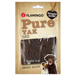 Produktbild von Flamingo Hundesnack Hapki Scheiben mit Yak, Inhalt: 85 g