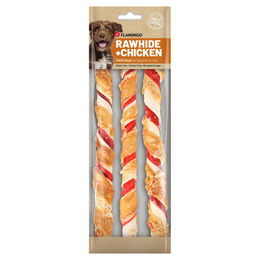 Produktbild von Flamingo Hundesnack RHide Stick Mischung mit Huhn - 3 x 280 g
