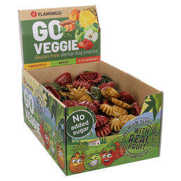 Produktbild von Flamingo Hundesnack Veggie Obstmischung mit Erdbeere, Ananas & Apfel - 2,25 kg