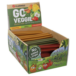 Produktbild von Flamingo Hundesnack Veggie Stick mit Erdbeere, Ananas & Apfel - 2,75 kg