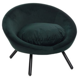 Produktbild von Flamingo Hundesofa Dolco rund grün, Maße: 54 x 50 x 40 cm