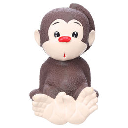 Produktbild von Flamingo Hundespielzeug Aamo Affe braun, Maße: 9,5 x 11 x 13 cm