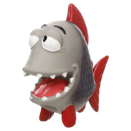 Produktbild von Flamingo Hundespielzeug Anais Fisch grau, Maße: 5,3 x 13,5 x 13,7 cm