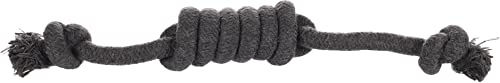 Flamingo Hundespielzeug Baumwolle Ringo Zugseil Dunkelgrau Klein – Bild 1 von 3